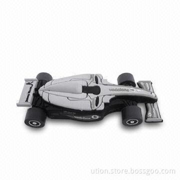 USB Flash Drive with Car Design, 1GB to 32GB Memory Capacity, Supports USB1.1 and 2.0 Interfaces